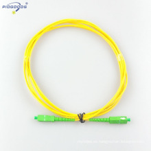 SC / APC zirconia feerule SM cuerda de conexión óptica de fibra simple